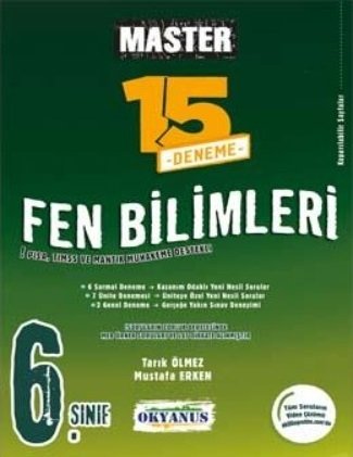 Okyanus 6. Sınıf Fen Bilimleri Master 15 Deneme Okyanus Yayınları