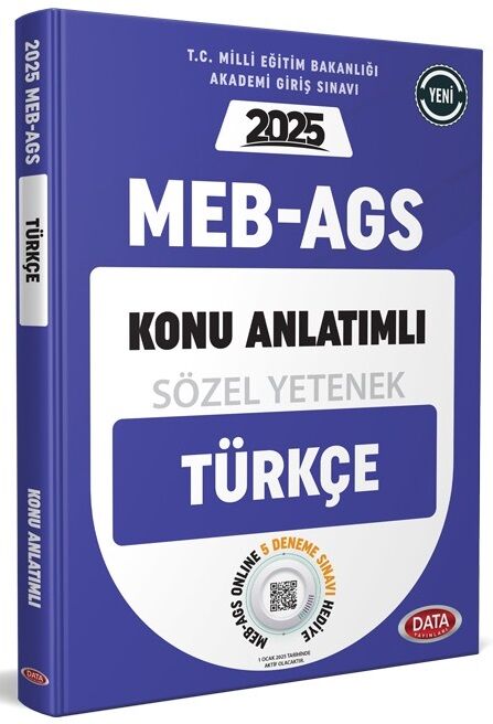 Data 2025 MEB-AGS Sözel Yetenek Türkçe Konu Anlatımlı Data Yayınları