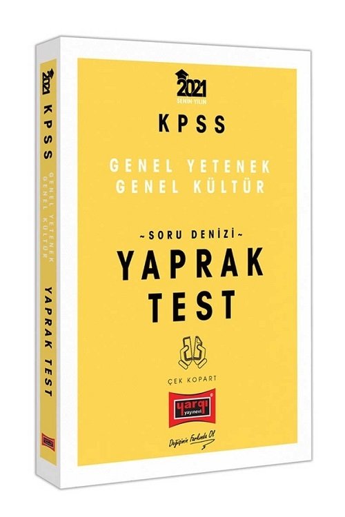 SÜPER FİYAT - Yargı 2021 KPSS Genel Yetenek Genel Kültür Soru Denizi Yaprak Test Çek Kopart Yargı Yayınları