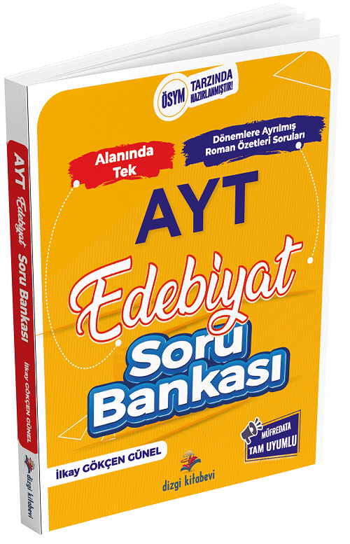 Dizgi Kitap YKS AYT Edebiyat Soru Bankası - İlkay Gökçen Günel Dizgi Kitap Yayınları