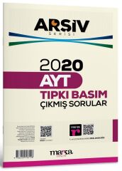 Marka 2020 YKS AYT Çıkmış Sorular Tıpkı Basım Çözümlü Arşiv Serisi Marka Yayınları