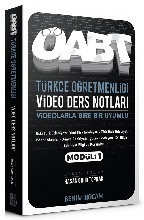 Benim Hocam ÖABT Türkçe Öğretmenliği Video Ders Notları Modül-1 - Hasan Onur Toprak Benim Hocam Yayınları