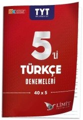 Limit YKS TYT Türkçe 5 li Deneme Limit Yayınları