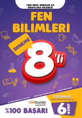 Onburda 6. Sınıf Fen Bilimleri 8 li Deneme Onburda Yayınları