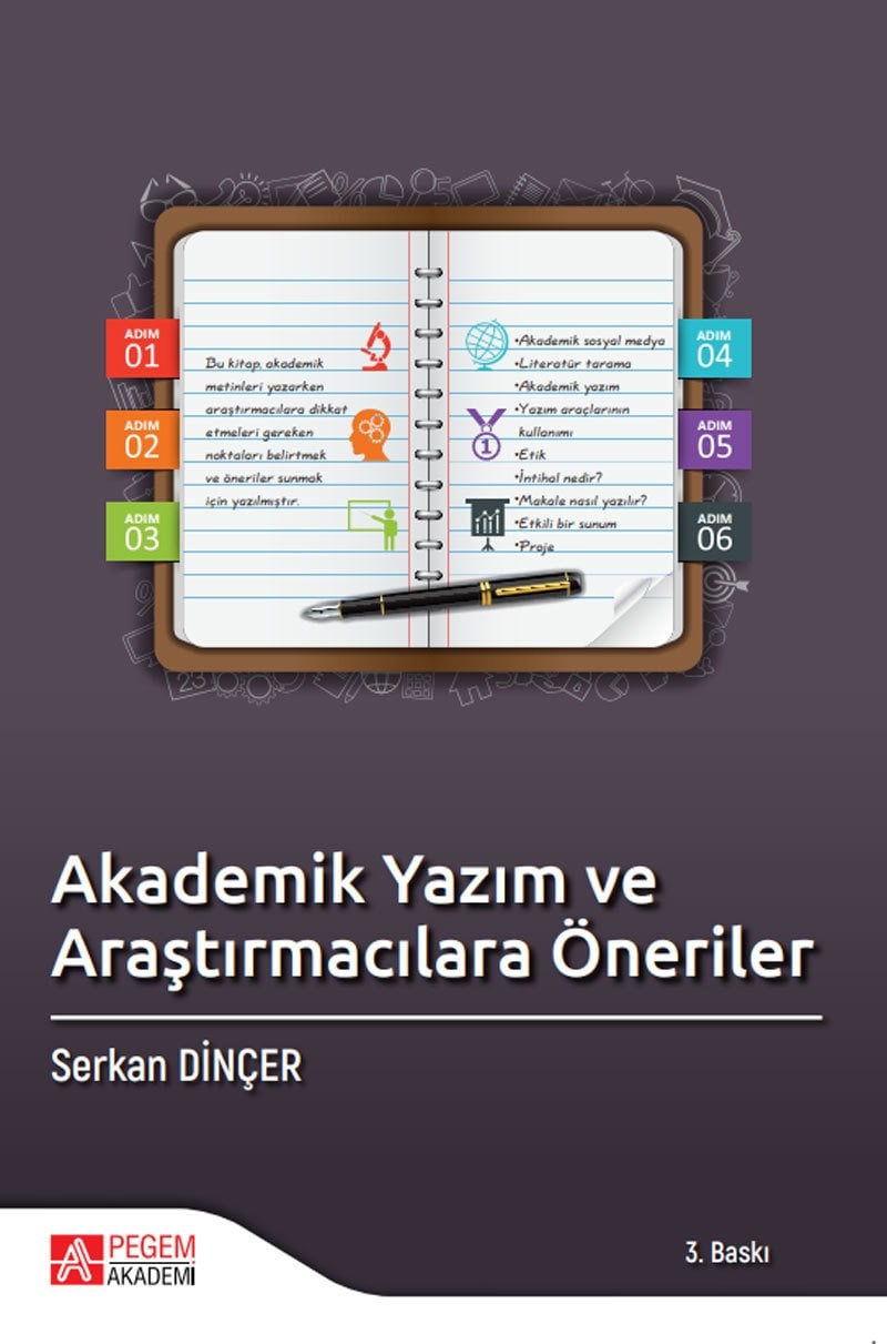 Pegem Akademik Yazım ve Araştırmacılara Öneriler 3. Baskı - Serkan Dinçer Pegem Akademi Yayınları