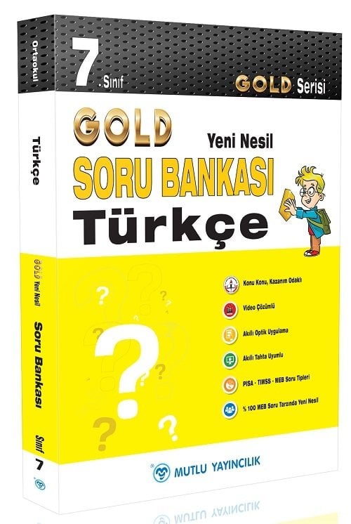 Mutlu 7. Sınıf Türkçe Gold Soru Bankası Video Çözümlü Mutlu Yayınları