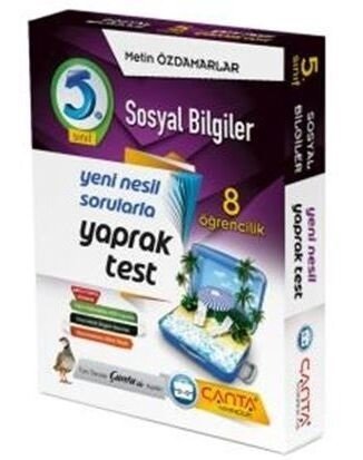 Çanta 5. Sınıf Sosyal Bilgiler 8 Öğrencilik Kutu Yaprak Test Çanta Yayınları