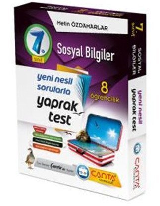 Çanta 7. Sınıf Sosyal Bilgiler 8 Öğrencilik Kutu Yaprak Test Çanta Yayınları