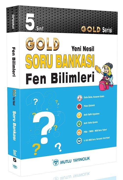 Mutlu 5. Sınıf Fen Bilimleri Gold Soru Bankası Video Çözümlü Mutlu Yayınları