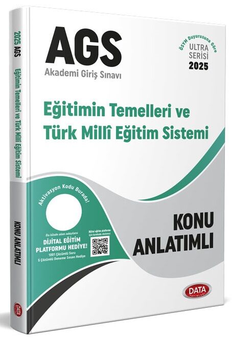 Data 2025 MEB-AGS Eğitimin Temelleri ve Türk Milli Eğitim Sistemi Konu Anlatımlı Ultra Serisi Data Yayınları