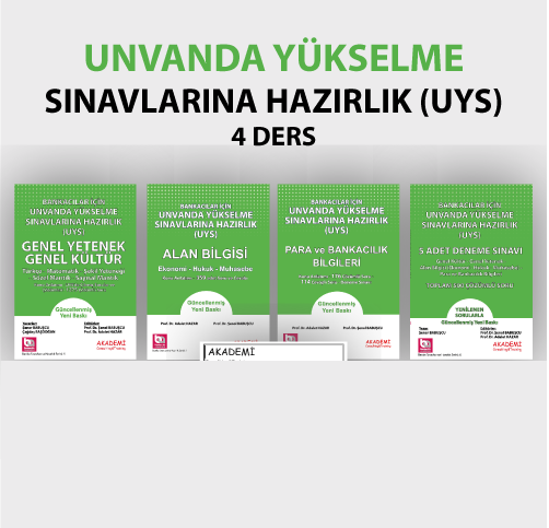 Akademi Bankacılar için Ünvanda Yükselme Sınavlarına Hazırlık 4 lü Set Akademi Consulting Yayınları