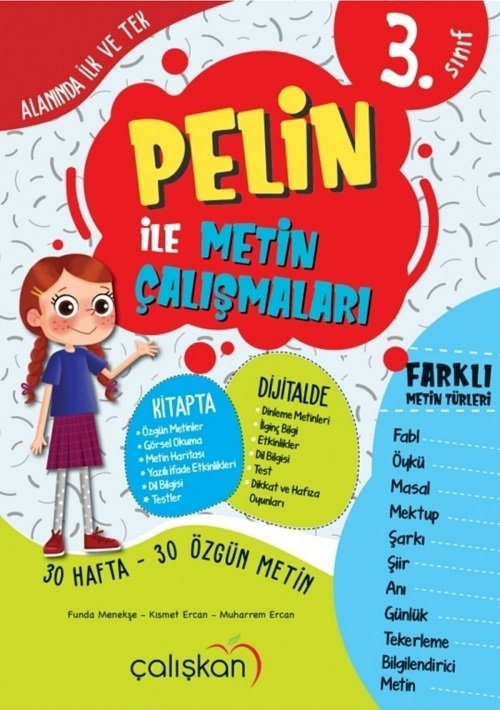 Mucit 3. Sınıf Pelin İle Metin Çalışmaları Mucit Yayınları