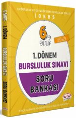 Editör 2023 6. Sınıf Bursluluk Sınavı 1. Dönem Soru Bankası Editör Yayınları