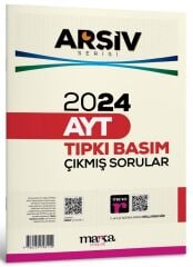 Marka 2024 YKS AYT Çıkmış Sorular Tıpkı Basım Çözümlü Arşiv Serisi Marka Yayınları