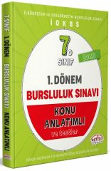 Editör 2023 7. Sınıf Bursluluk Sınavı 1. Dönem Konu Anlatımı ve Testleri Editör Yayınları