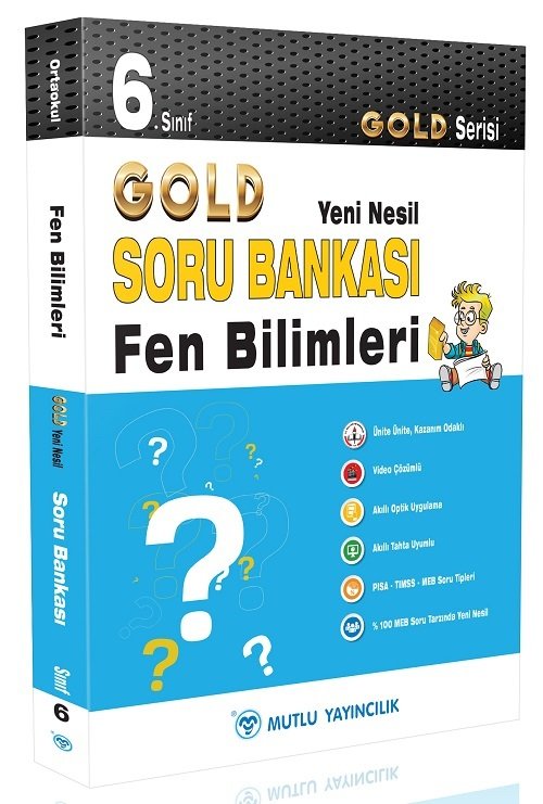 Mutlu 6. Sınıf Fen Bilimleri Gold Soru Bankası Video Çözümlü Mutlu Yayınları