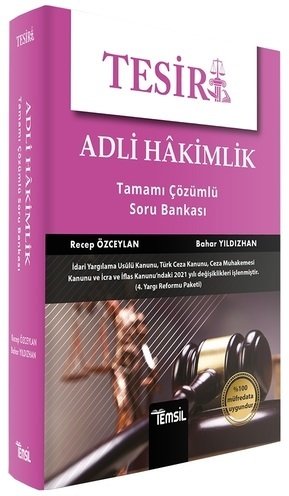 Temsil Adli Hakimlik TESİR Soru Bankası Çözümlü - Recep Özceylan, Bahar Yıldızhan Temsil Yayınları