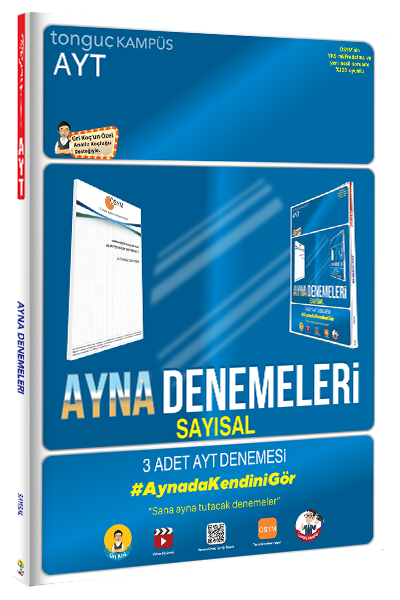 Tonguç YKS AYT Sayısal 3 Deneme Ayna Denemeleri Video Çözümlü Tonguç Akademi