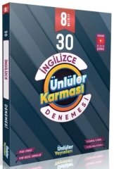 Ünlüler 8. Sınıf İngilizce Ünlüler Karması 30 Deneme Video Çözümlü Ünlüler Yayınları