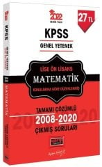 SÜPER FİYAT - Yargı 2022 KPSS Lise Ön Lisans Matematik Konularına Göre Düzenlenmiş Çıkmış Sorular Çözümlü Yargı Yayınları