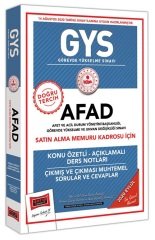 Yargı 2020 GYS AFAD Satın Alma Memuru Kadrosu Konu Özetli Ders Notları Görevde Yükselme Yargı Yayınları