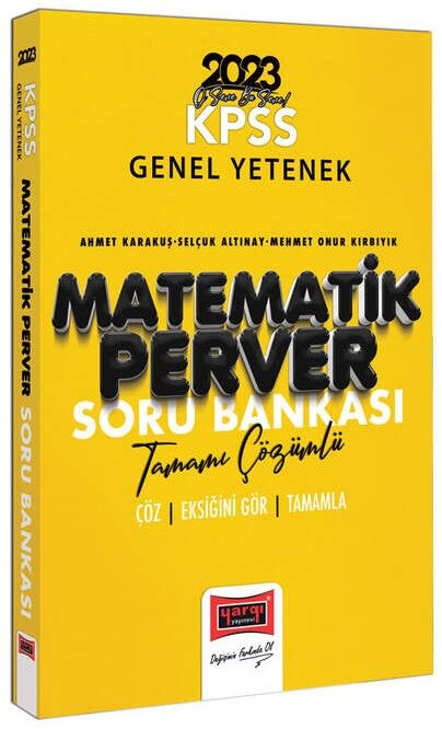 Yargı 2023 KPSS Matematik Matematikperver Soru Bankası Çözümlü Yargı Yayınları