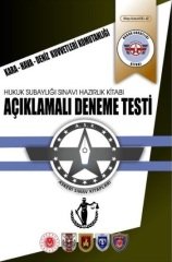 Askeri Sınav TSK, Jandarma ve Sahil Güvenlik Personeli İçin Hukuk Subaylığı Sınavları Açıklamalı Deneme Testi KHD-42 Askeri Sınav Kitapları