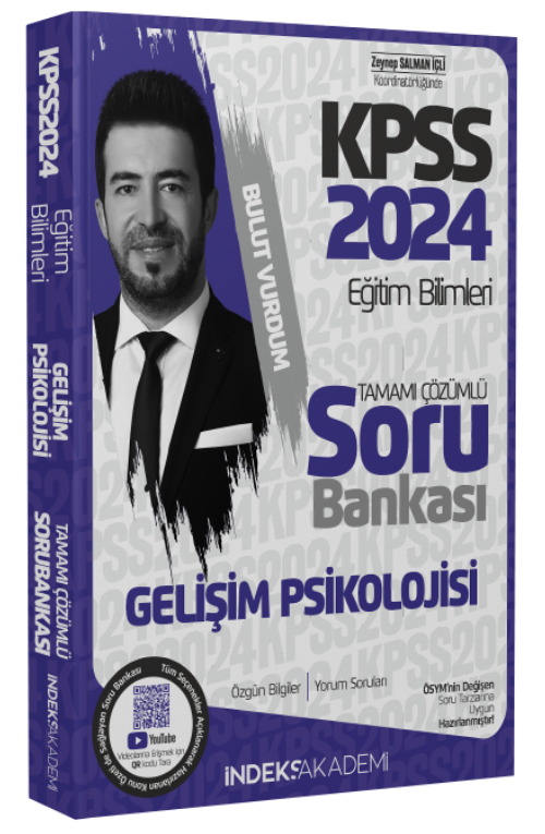 SÜPER FİYAT - İndeks Akademi 2024 KPSS Eğitim Bilimleri Gelişim Psikolojisi Soru Bankası Çözümlü - Bulut Vurdum İndeks Akademi Yayıncılık