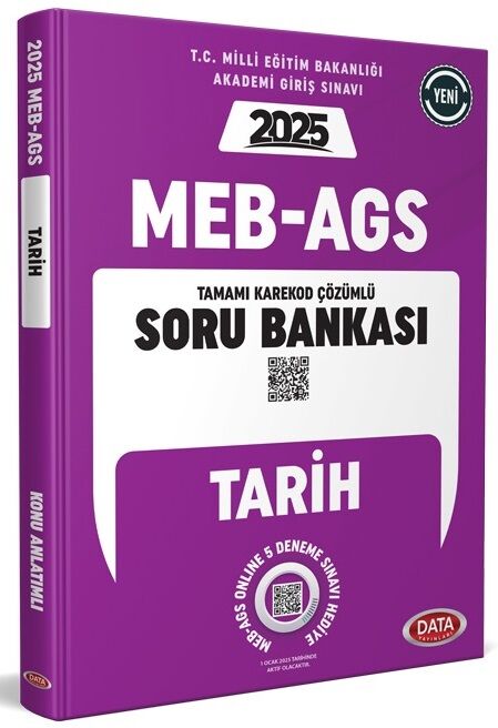 Data 2025 MEB-AGS Tarih Soru Bankası Çözümlü Data Yayınları