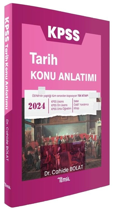 Temsil 2024 KPSS Tarih Konu Anlatımı - Cahide Bolat Temsil Yayınları