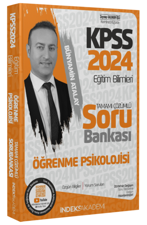 SÜPER FİYAT - İndeks Akademi 2024 KPSS Eğitim Bilimleri Öğrenme Psikolojisi Soru Bankası Çözümlü - Bünyamin Atalay İndeks Akademi Yayıncılık