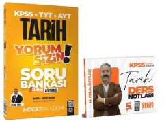 Retro + İndeks 2025 KPSS Tarih 5Yüz Ders Notları + Yorum Sizin Soru Bankası 2 li Set - Mehmet Celal Özyıldız Retro + İndeks Akademi Yayıncılık