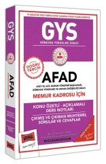 Yargı 2020 GYS AFAD Memur Kadrosu Konu Özetli Ders Notları Görevde Yükselme Yargı Yayınları