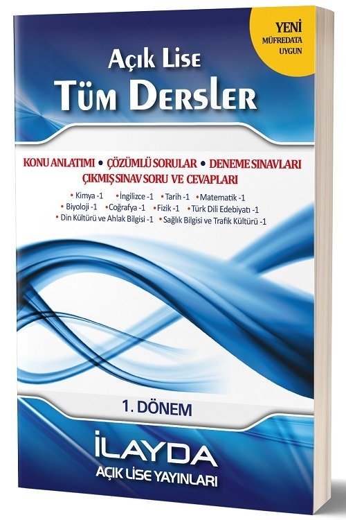 İlayda Açık Lise 1. Dönem Tüm Dersler Konu Anlatımlı Soru Bankası İlayda Yayınları