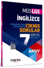 Marka 8. Sınıf LGS İngilizce Çıkmış Sorular Son 7 Yıl Tıpkı Basım Çözümlü Arşiv Serisi Marka Yayınları