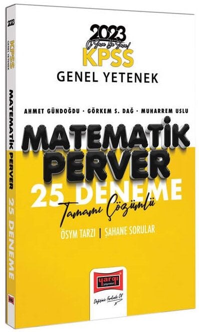 Yargı 2023 KPSS Matematik Matematikperver 25 Deneme Çözümlü Yargı Yayınları