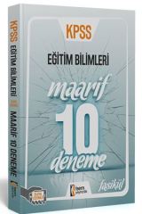 İsem 2019 KPSS Eğitim Bilimleri Maarif 10 Deneme Dijital Çözümlü İsem Yayınları