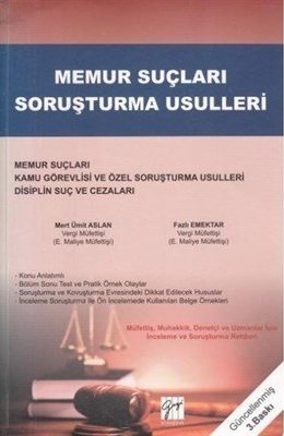 Gazi Kitabevi Memur Suçları Soruşturma Usulleri - Mert Ümit Aslan, Fazlı Emektar Gazi Kitabevi