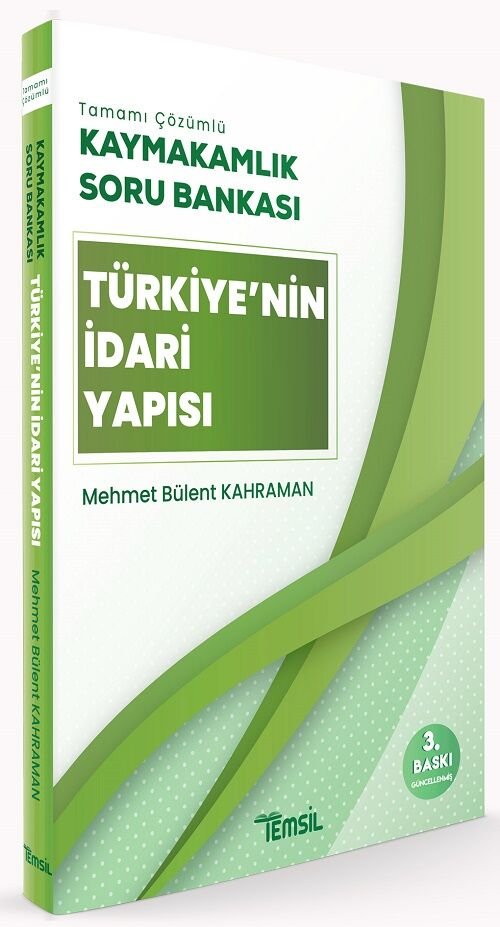 Temsil Kaymakamlık Türkiye nin İdari Yapısı Soru Bankası Çözümlü 3. Baskı - Mehmet Bülent Kahraman Temsil Yayınları