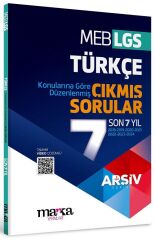 Marka 8. Sınıf LGS Türkçe Çıkmış Sorular Son 7 Yıl Tıpkı Basım Çözümlü Arşiv Serisi Marka Yayınları