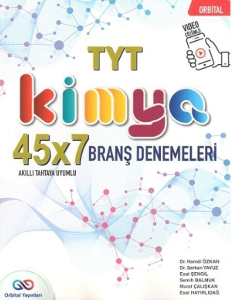 Orbital YKS TYT Kimya 45x7 Branş Denemeleri Orbital Yayınları