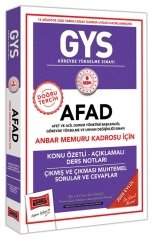 Yargı 2020 GYS AFAD Anbar Memuru Kadrosu Konu Özetli Ders Notları Görevde Yükselme Yargı Yayınları