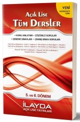 İlayda Açık Lise 5. ve 6. Dönem Tüm Dersler Konu Anlatımlı Soru Bankası İlayda Yayınları