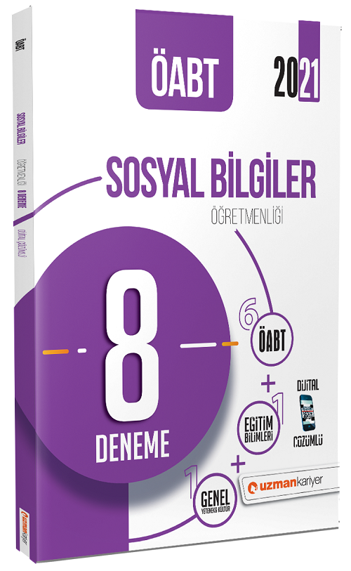 SÜPER FİYAT - Uzman Kariyer 2021 ÖABT Sosyal Bilgiler 8 Deneme Çözümlü Uzman Kariyer Yayınları