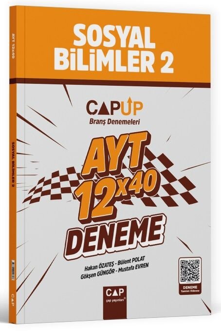 Çap Yayınları YKS AYT Sosyal Bilimler-2 12x40 UP Deneme Video Çözümlü Çap Yayınları