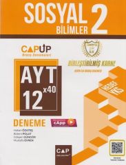 Çap Yayınları YKS AYT Sosyal Bilimler-2 Birleştirilmiş Karne 12x40 UP Deneme Video Çözümlü Çap Yayınları