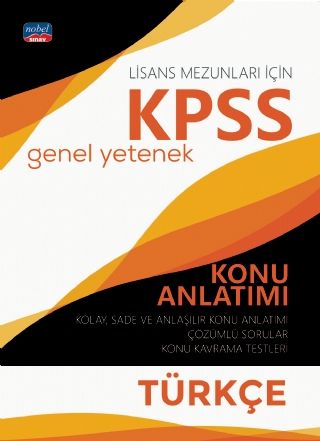 SÜPER FİYAT - Nobel KPSS Türkçe Konu Anlatım Nobel Sınav Yayınları