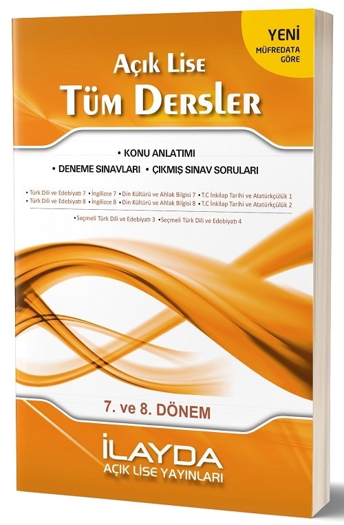 İlayda Açık Lise 7. ve 8. Dönem Tüm Dersler Konu Anlatımlı Soru Bankası İlayda Yayınları