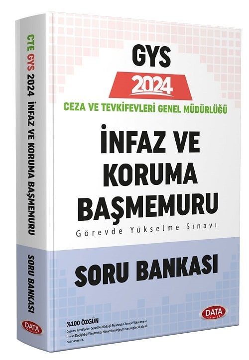 Data 2024 GYS Ceza ve Tevkifevleri İnfaz ve Koruma Başmemuru Soru Bankası Görevde Yükselme Data Yayınları