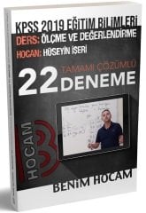 Benim Hocam 2019 KPSS Ölçme ve Değerlendirme 22 Deneme Çözümlü Hüseyin İşeri Benim Hocam Yayınları